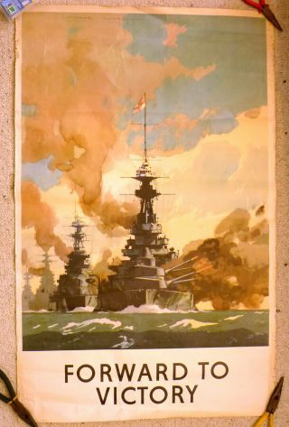 Ww2 Poster Uk Forward To Victory Rowland Hilder