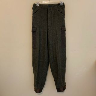Vintage 1940’s Swedish World War 2 Military Wool Pants