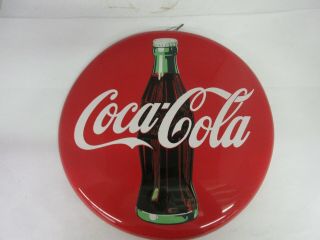 Vintage 1990 Coke Coca Cola Soda Advertising Sign Cond 752 - Q