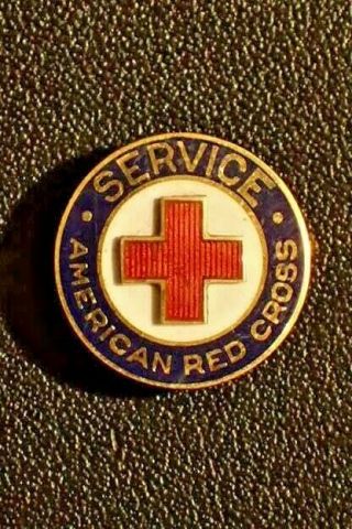Wwii American Red Cross Service Button Pin Jewelry 