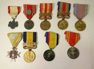 Ww2 Japanese Army Medal Of Honor,  9piece Set.