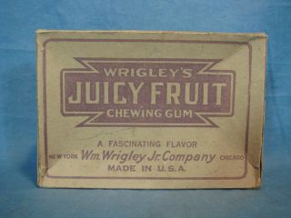 1930 Wrigley’s Juicy Fruit Gum Box Only