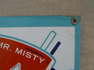 Vintage Dairy Queen Drive - In Mr.  Misty Ice Drink Slushy Metal Advertising Sign 3
