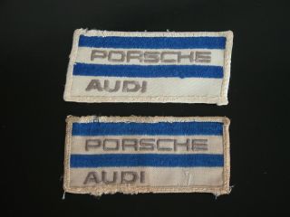 Two Vintage Porsche Audi Uniform Patch 4 " X2 "