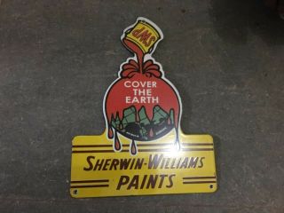 Porcelain Sherwin Williams Enamel Sign Size 12 " X 9  Inches