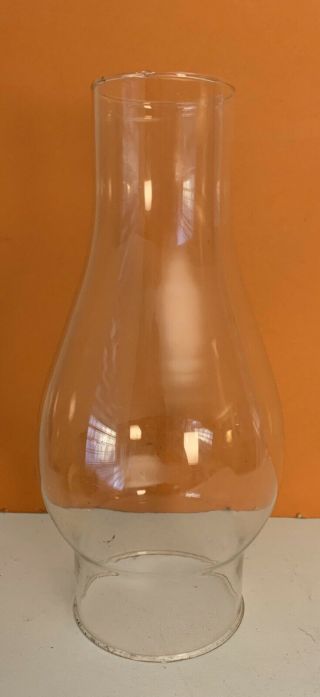 Clear Glass Kerosene Oil Lamp Chimney Globe 3” Diametert At Base 8 1/2” Tall