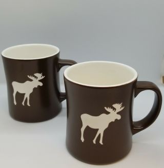 Starbucks Moose 2009 Coffee Mug Brown Cup Embossed Etched 16 Oz