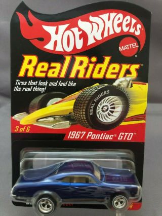 Hot Wheels Rlc Real Riders 1967 Pontiac Gto W Real Riders Tires Gorgeous