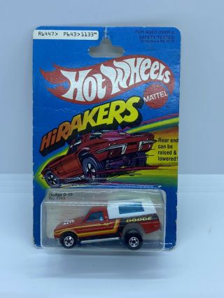 Vintage Hot Wheels Hi Rakers Dodge D - 50 No.  1133 Red 1979 Hong Kong
