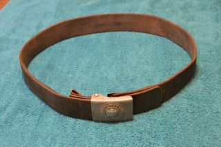 Ww2 German Army Belt And Buckle Dated 1938
