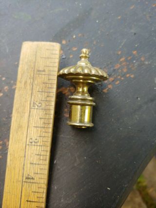 Vintage antique art deco Brass Lamp Finials 3