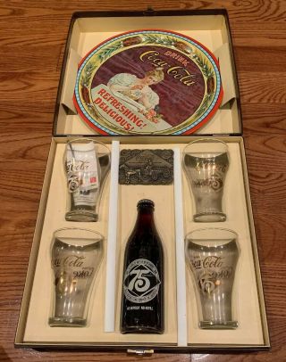 Coca Cola Louisville Kentucky 75th Anniversary Kit - Complete - 1976 - Calendar,  Pen
