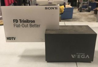 Sony Vega Fd Triniton Retail Display Sign Commercial Store Unique