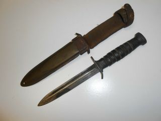 Ww11 Us M3 Case Fighting Knife With M8 Scabbard