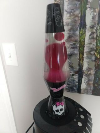 Monster High Accent 11.  5 Inch Pink Lava Lamp