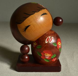 12cm (4.  7 ") Japanese Sosaku Kokeshi Doll : No Signed