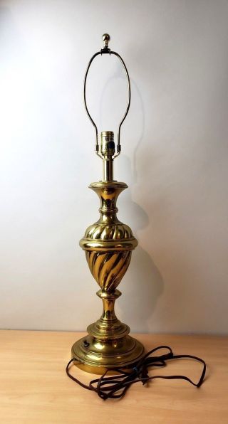 Vintage Brass Stiffel Trophy Table Lamp