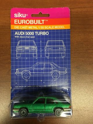 Stock No.  1041 - Siku Audi 5000 Turbo - Vintage W.  German Die Cast 1/55 Car - Nos