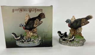 1986 Wild Turkey " Turkey & Skunks " 12 Limited Edition Mini Decanter W/box