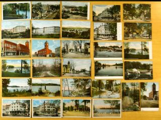 30 Postcards All from NORWAY Maine ME Steamer Pennesseewassee Lake Landing Wharf 2