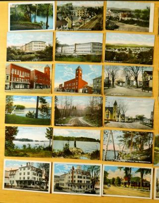 30 Postcards All from NORWAY Maine ME Steamer Pennesseewassee Lake Landing Wharf 4