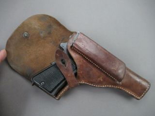 1943 44 Polish Radom Wwii German Holster For Vis Walther P38 Luger