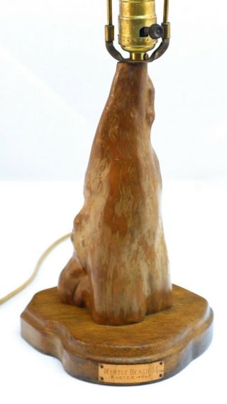 Vintage Cypress Knee Lamp,  Small,  Mid century,  drift wood 2