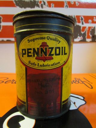 Vintage Pennzoil Grease Oil Can