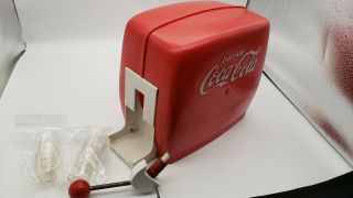Vintage Coke Coca Cola Soda Pop Bottle Toy Soda Fountain Dispenser W/cups,  Gc