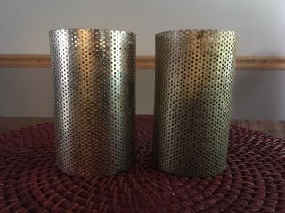 Vintage Small Brass Mesh Lampshades