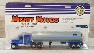Ertl Mighty Movers Papi Transfer Ford Ltl 9000 W/ Tanker Semi Truck 1/64 Diecast