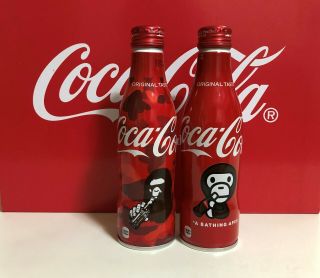 Coca Cola Japan A Bathing Ape Bape Set (ape Head & Baby Milo) Limited Edition