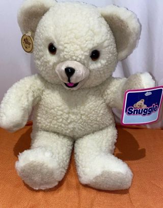 Vintage Russ Berrie Snuggle 15 " Plush Teddy Bear 1986 Lever Brothers With Tags