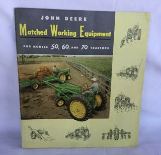 1950s John Deere Tractor Sales Brochure Booklet Models 50 60 70 Tractors