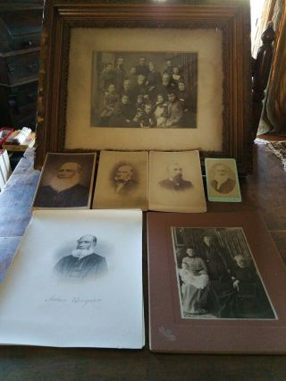 Arthur Bryant Family Photo Princeton Illinois And Other Family Photos.  Cdv,