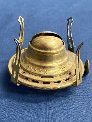 Antique Scovill Mfg Co.  Queen Anne No.  1 Oil Kerosene Lamp Burner Made In Usa