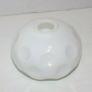 Vintage White Milk Glass Hurricane Lamp Light Shade Globe 2 1/2 "