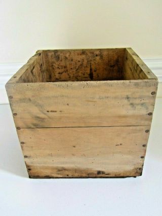 Vintage 1930 ' s Texaco Motor Cup Grease Wooden Crate 3