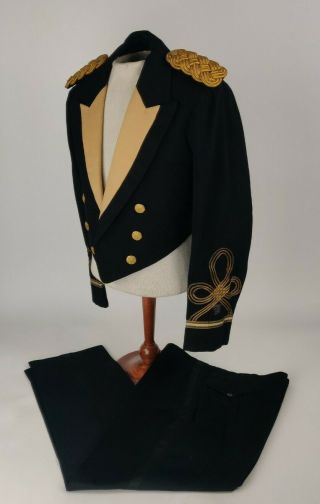 Wwii Ww2 Us Army Quartermaster Corps Major Officers Mess Dress Jacket & Pants
