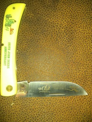 Vintage 1989 Case Xx 150th John Deere Large Anniversary Sodbuster Knife 3138 Usa