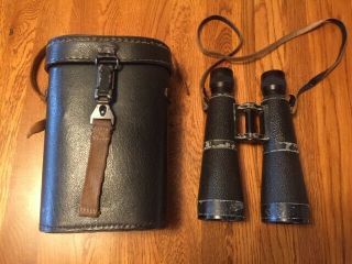 Ww2 German Hensoldt - Wetzlar Dialyt 10x50 Binoculars Case Marked Frn44