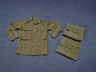 Wwii Us Army Hbt Utilities,  Coat & Two Pairs Of Pants 2nd Pattern,  13 Star.
