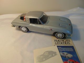1963 Silver Split Window Chevy Corvette Decanter Regal China USA 3
