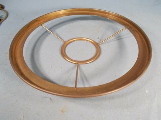 Vintage Brass 10 Inch Shade Ring Opening For Burner 2&11/16 Inches Wide