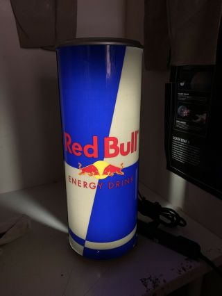 Red Bull Energy Drink Wall Light Up Can Advertising Sign Bar Display Man Cave