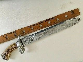 Ww2 Russian Presentation Hunting Dagger,  Engraved In The Memory Of Victory.  Unique