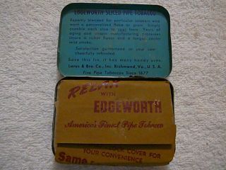 Rare Edgeworth Extra Pipe Tobacco Tin w/Stamp 2