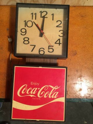 Large,  Vintage Electric Coca Cola Clock