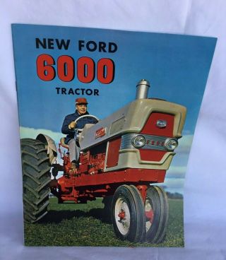 1961 Ford 6000 Tractor Sales Book Brochure Gene 