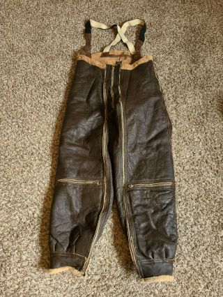 Aero Leather Clo Wwii Us Army Air Force Flying Trousers Beacon York 42r
